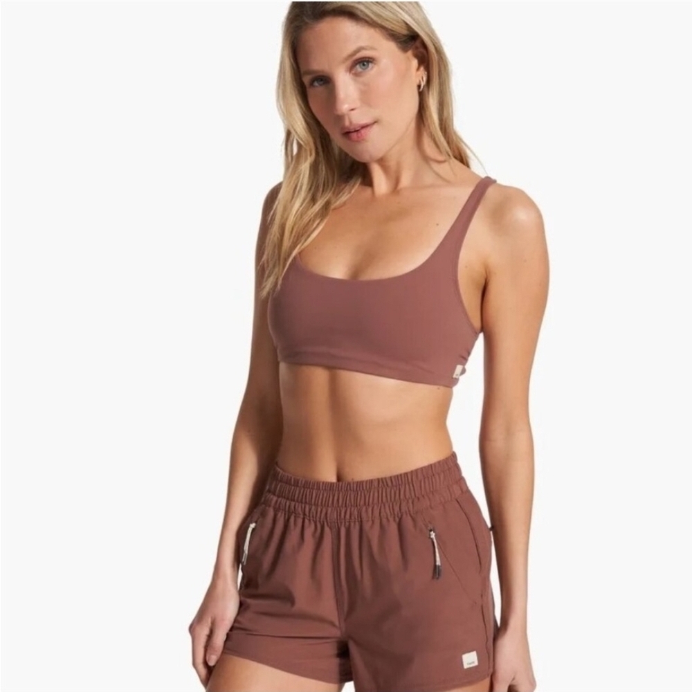 Vuori Strappy Back Bralette - Brown